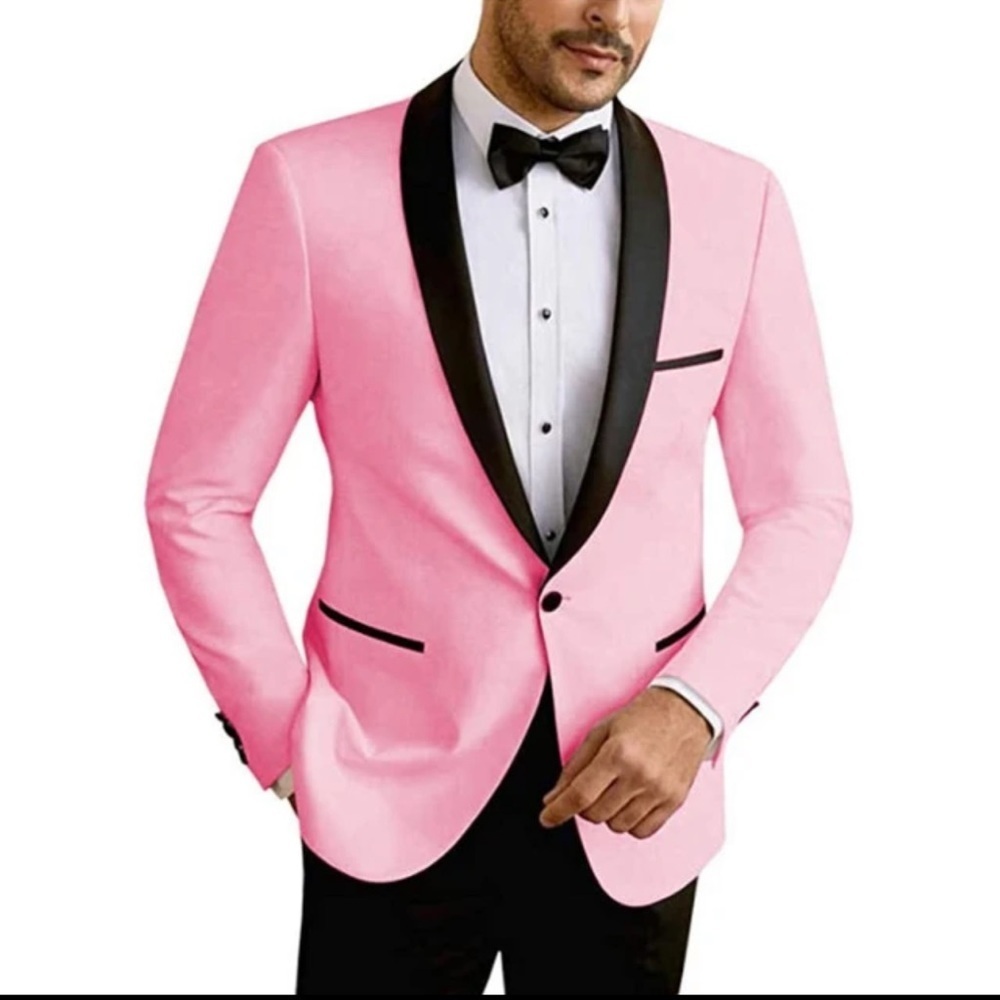 2 Piece Party Prom 1 Button Slim Dress Suit Set Q.